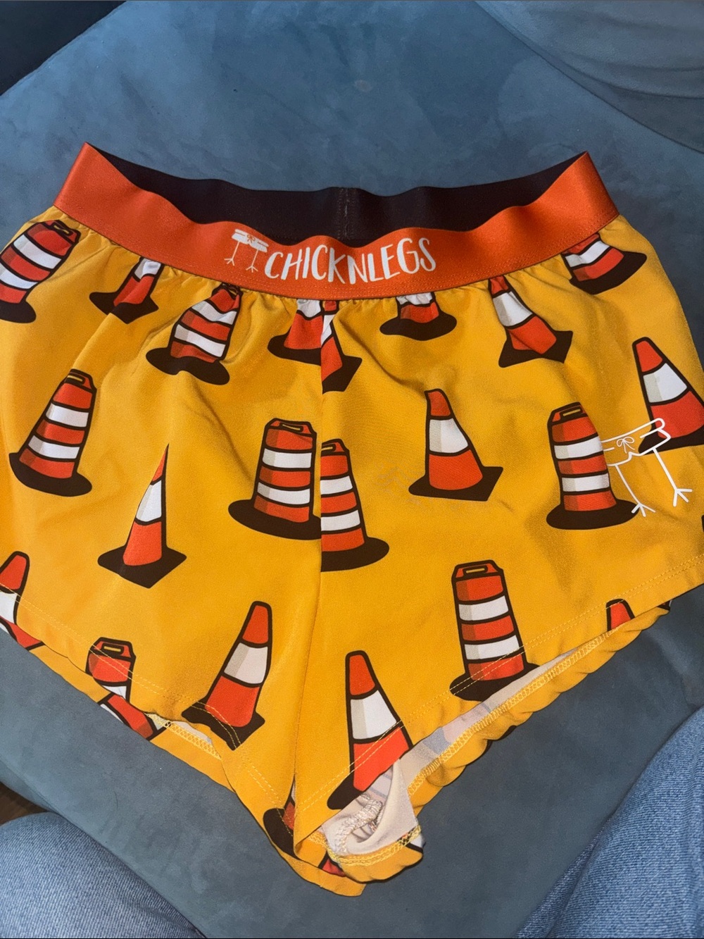 Chicknlegs Men’s Safety Cone Print Shorts - $20